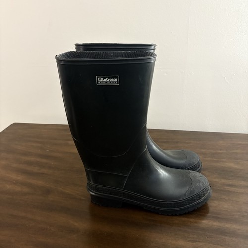 Lacrosse black rainboots - black,